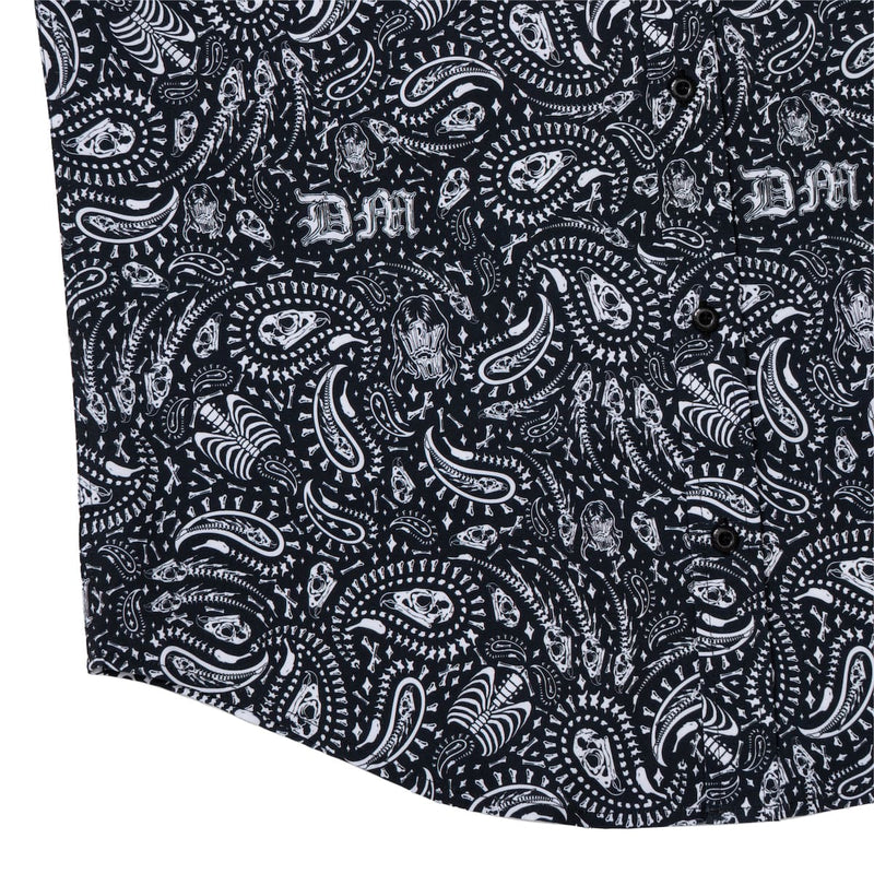 RSVLTS Dirty Dom KUNUFLEX Short Sleeve Shirt in Black — detail 7