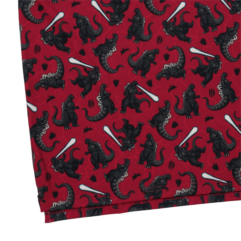 RSVLTS Godzilla's Rage All-Day Polo in Red — detail 6