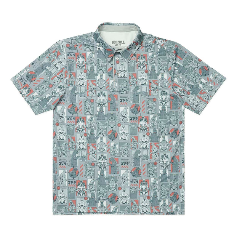 RSVLTS Mechanical Menace All-Day Polo in Gray — front view