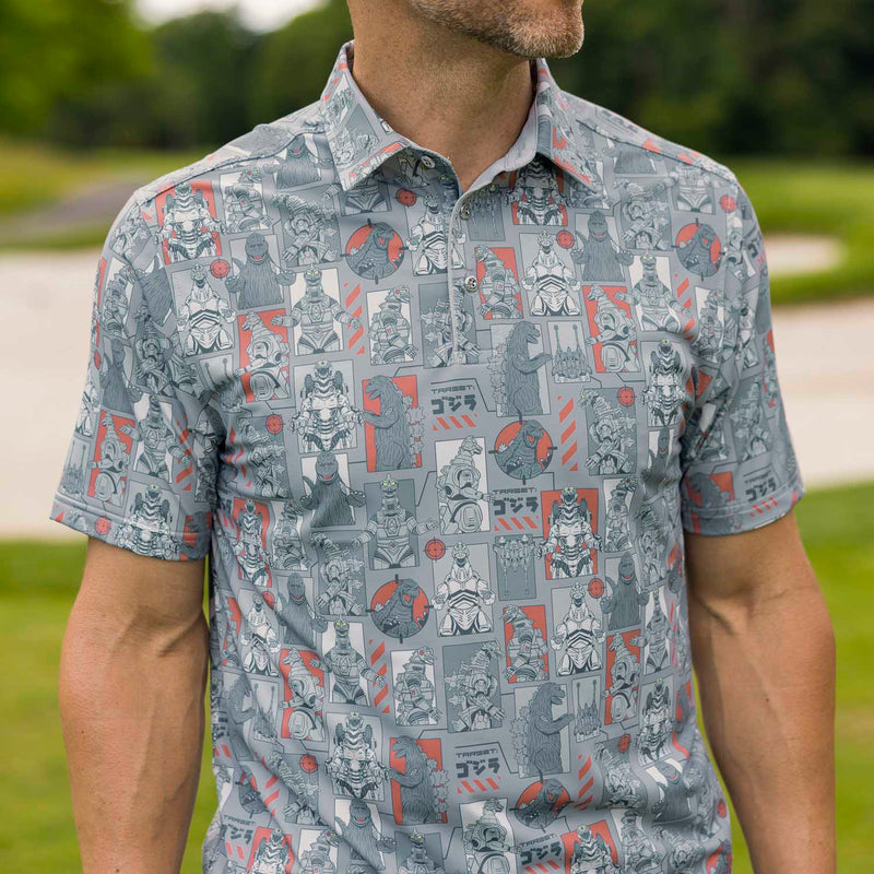RSVLTS Mechanical Menace All-Day Polo in Gray — detail 4
