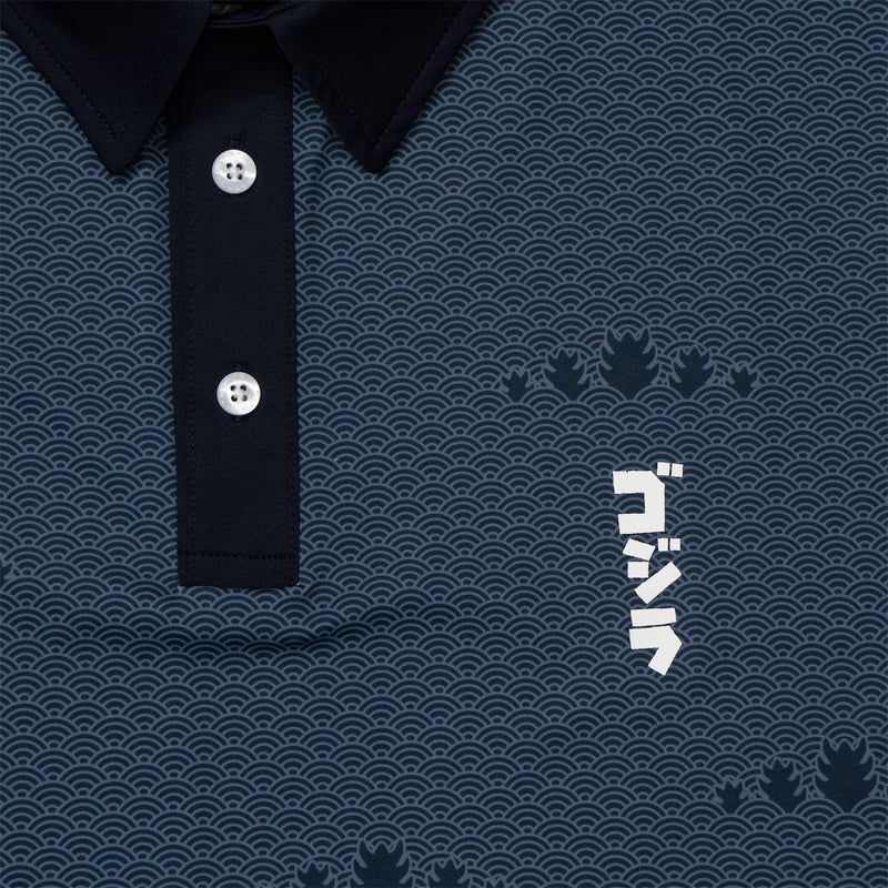 RSVLTS Pacific Coast Kaiju (Navy) All-Day Polo in Gray — detail 3