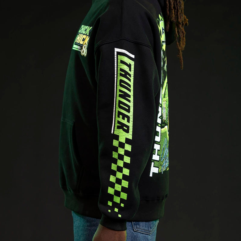 RSVLTS Chick Hicks 86 Relaxed Hoodie in Black — detail 3