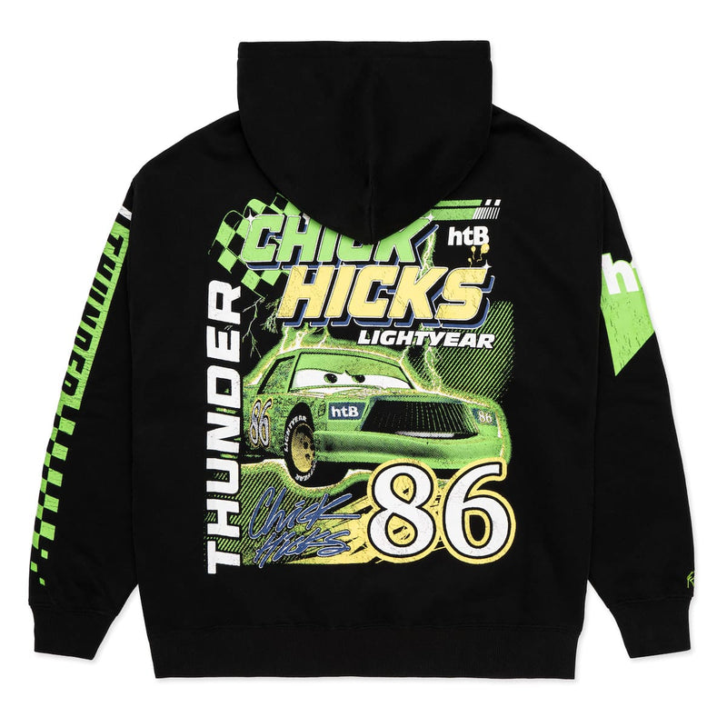 RSVLTS Chick Hicks 86 Relaxed Hoodie in Black — detail 4
