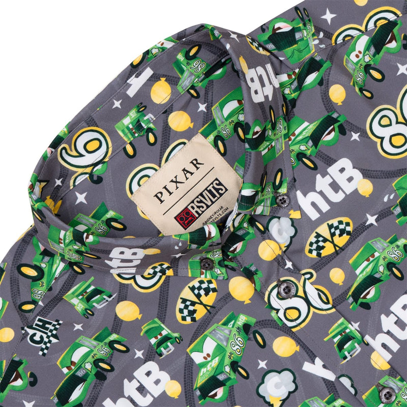 RSVLTS Chick Hicks 86 KUNUFLEX Short Sleeve Shirt in Green — detail 6