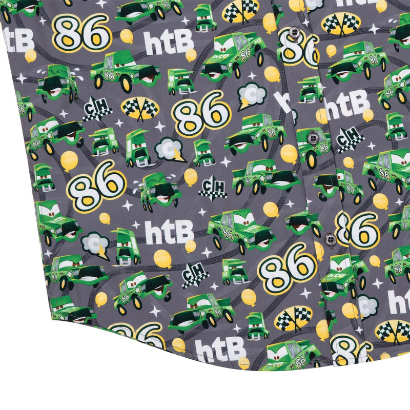 RSVLTS Chick Hicks 86 KUNUFLEX Short Sleeve Shirt in Green — detail 7