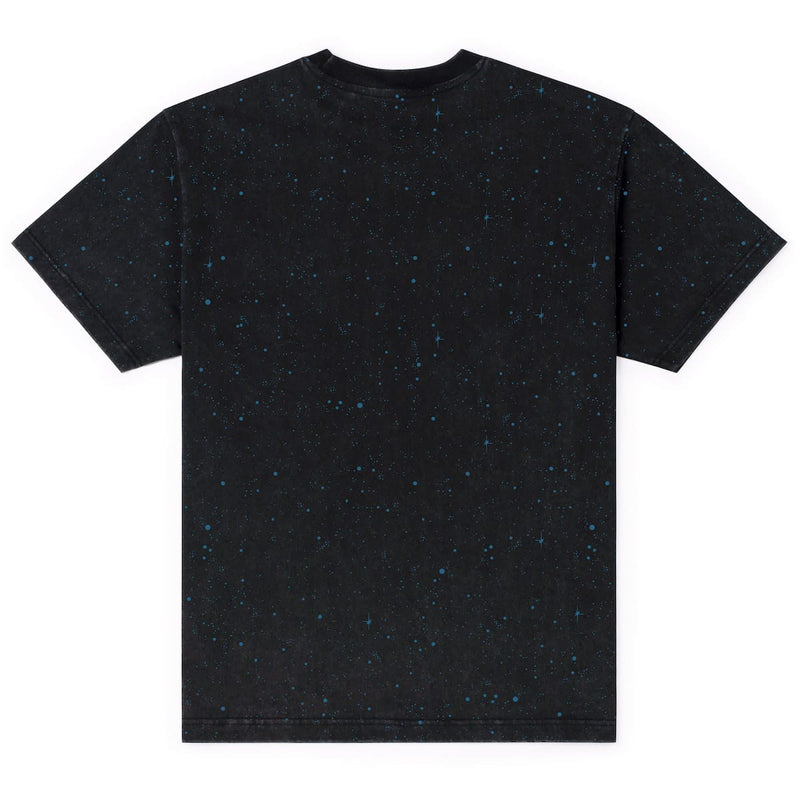 RSVLTS The Fate of the Galaxy Vintage Crewneck Tee in Black — detail 3