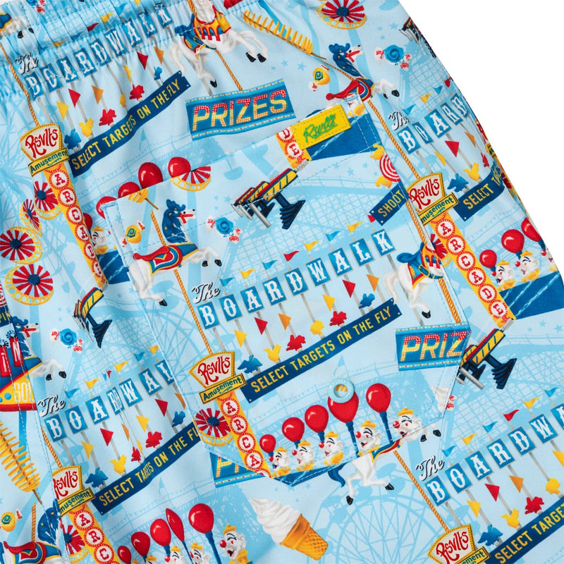 RSVLTS Boardwalk Bonanza Hybrid Shorts in Blue — detail 3