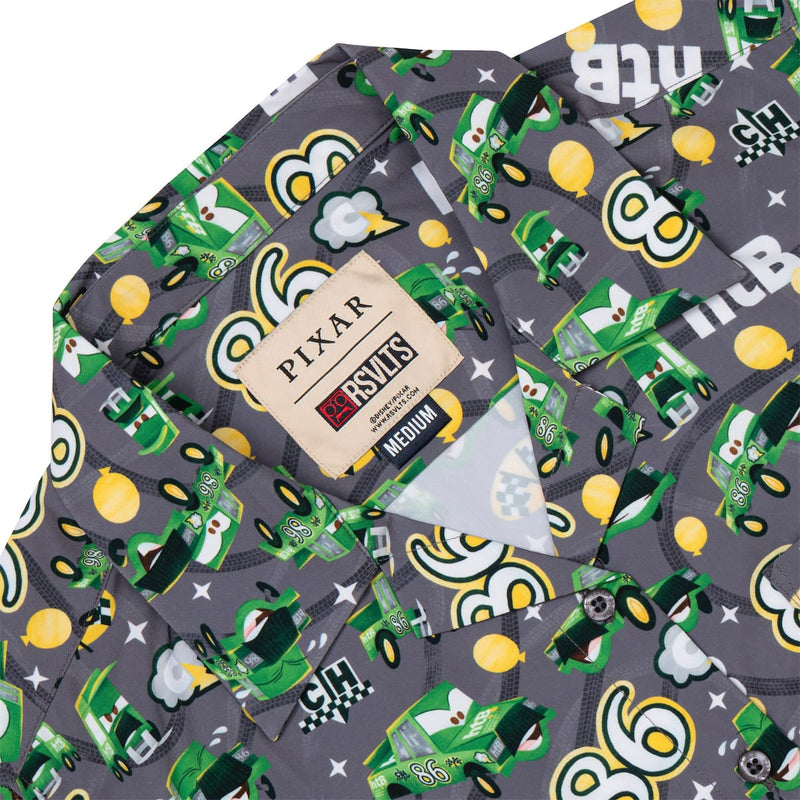 RSVLTS Chick Hicks 86 Women's KUNUFLEX Short Sleeve Shirt in Green — detail 6
