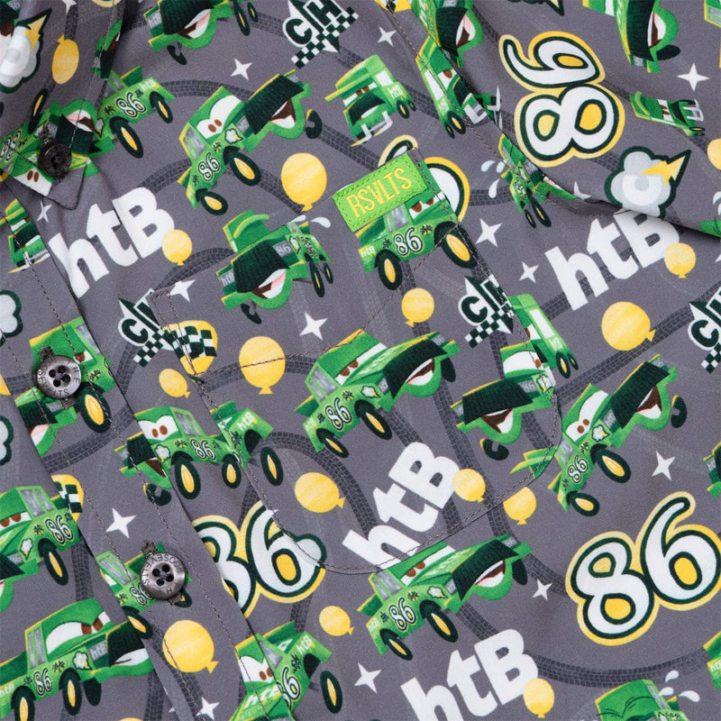 RSVLTS Chick Hicks 86 Preschool KUNUFLEX Short Sleeve Shirt in Green — detail 3