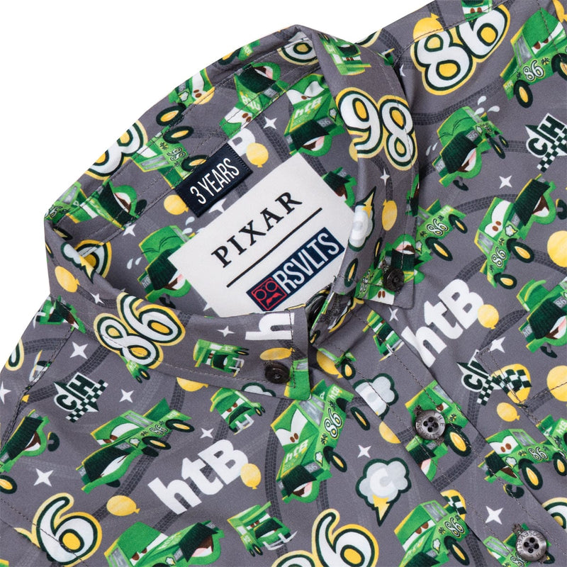 RSVLTS Chick Hicks 86 Preschool KUNUFLEX Short Sleeve Shirt in Green — detail 4