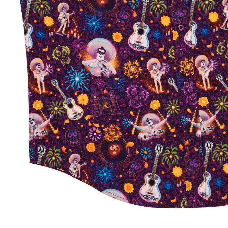RSVLTS Remember Me KUNUFLEX Short Sleeve Shirt in Purple — detail 7