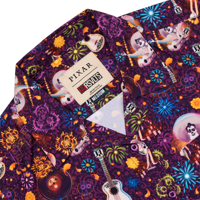 RSVLTS Remember Me Women's KUNUFLEX Short Sleeve Shirt in Purple — detail 6