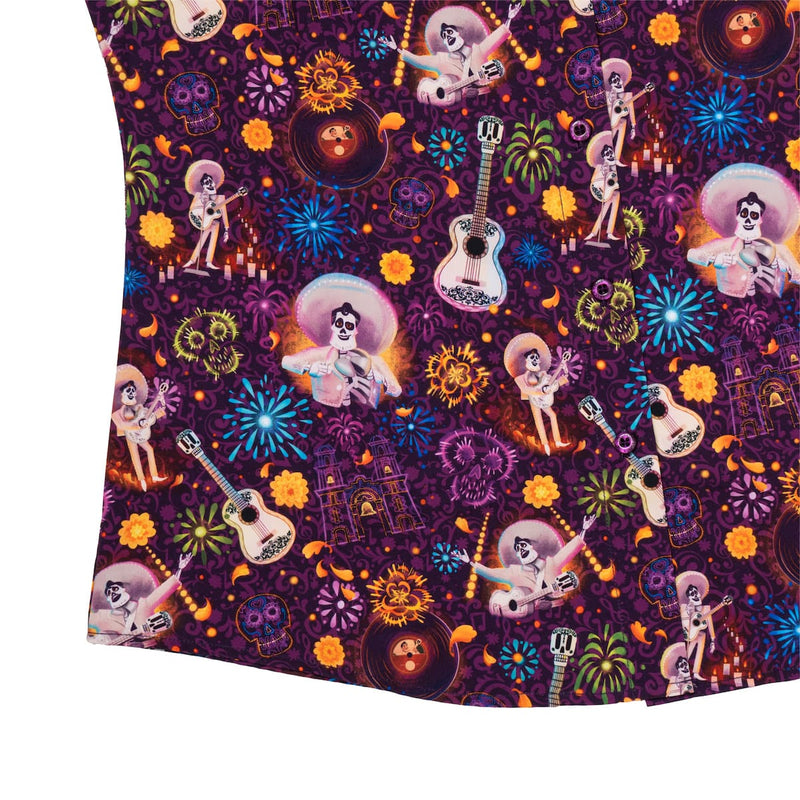 RSVLTS Remember Me Women's KUNUFLEX Short Sleeve Shirt in Purple — detail 7