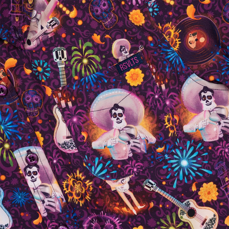 RSVLTS Remember Me Youth KUNUFLEX Short Sleeve Shirt in Purple — detail 2
