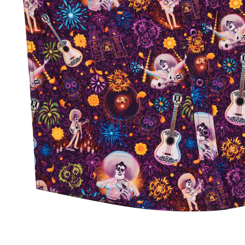 RSVLTS Remember Me Youth KUNUFLEX Short Sleeve Shirt in Purple — detail 4