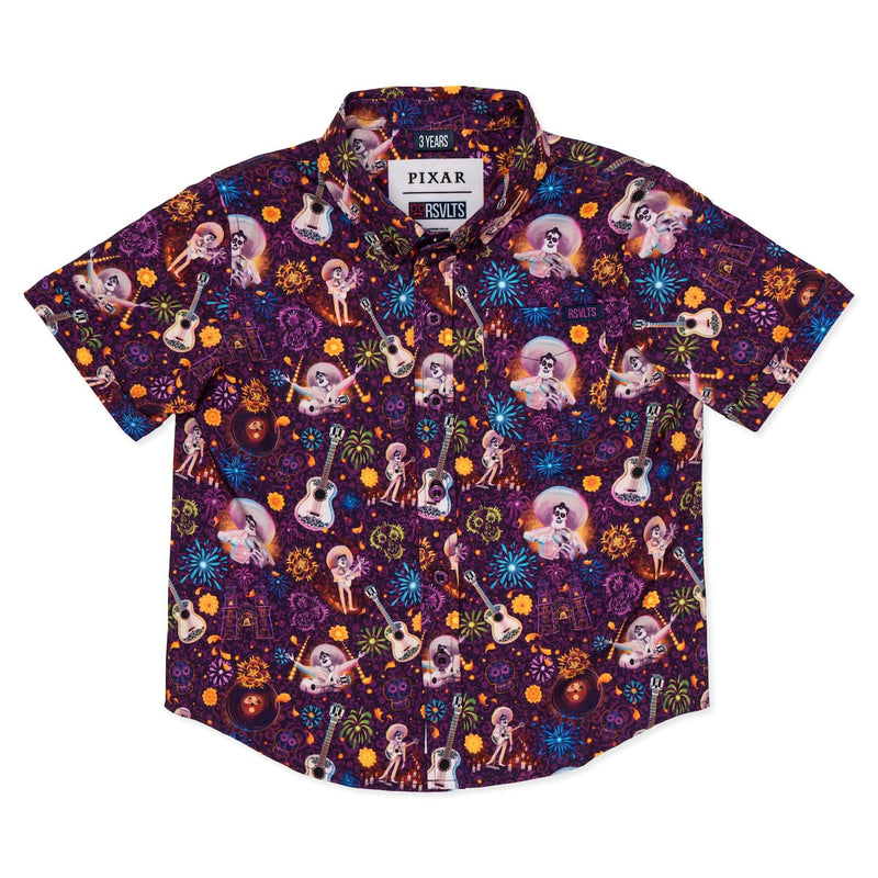 RSVLTS Remember Me Preschool KUNUFLEX Short Sleeve Shirt in Purple — detail 2