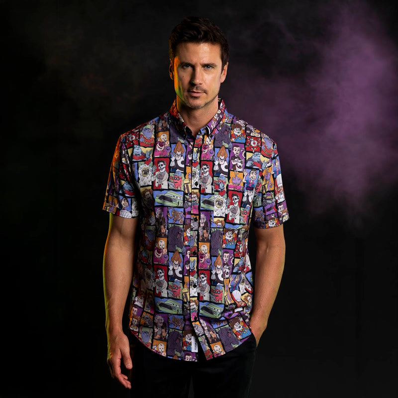 RSVLTS Up to No Good KUNUFLEX Short Sleeve Shirt in Multicolor — detail 2