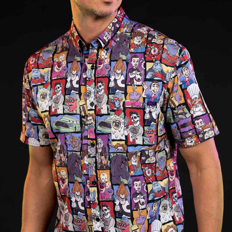 RSVLTS Up to No Good KUNUFLEX Short Sleeve Shirt in Multicolor — detail 4
