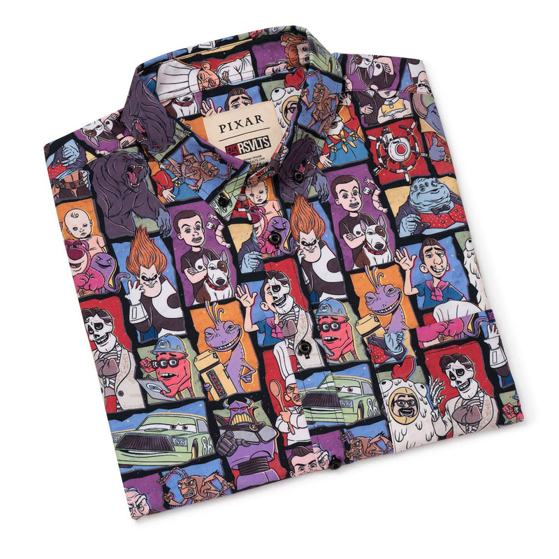 RSVLTS Up to No Good KUNUFLEX Short Sleeve Shirt in Multicolor — detail 8