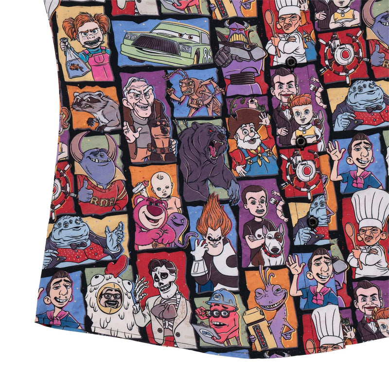 RSVLTS Up to No Good Women's KUNUFLEX Short Sleeve Shirt in Multicolor — detail 7