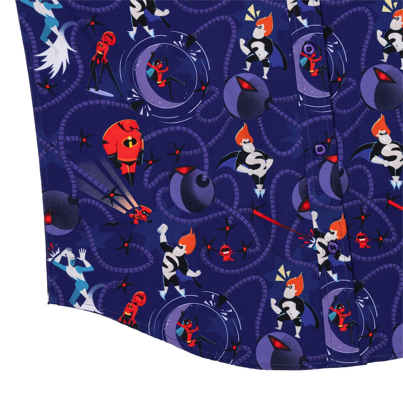 RSVLTS Operation Kronos KUNUFLEX Short Sleeve Shirt in Purple — detail 7
