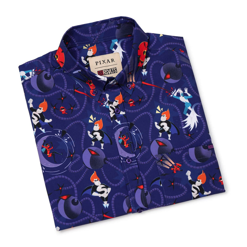 RSVLTS Operation Kronos KUNUFLEX Short Sleeve Shirt in Purple — detail 8