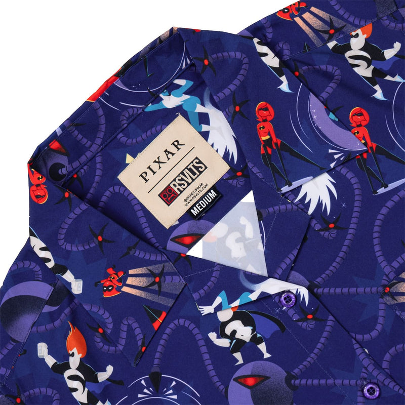 RSVLTS Operation Kronos Women's KUNUFLEX Short Sleeve Shirt in Purple — detail 6