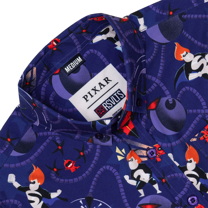 RSVLTS Operation Kronos Youth KUNUFLEX Short Sleeve Shirt in Purple — detail 3