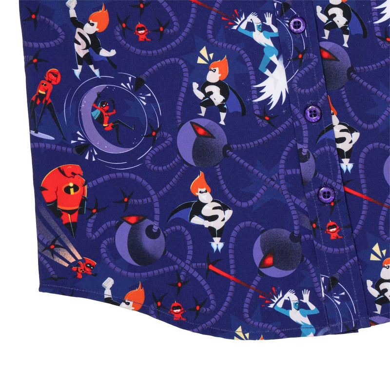 RSVLTS Operation Kronos Preschool KUNUFLEX Short Sleeve Shirt in Purple — detail 5