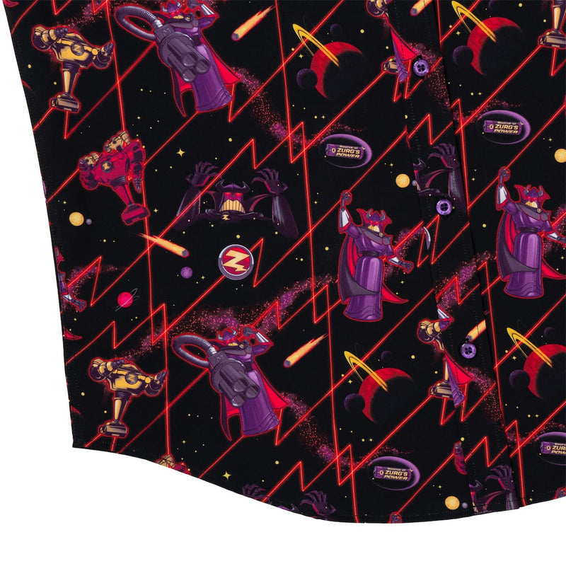 RSVLTS Emperor of Evil KUNUFLEX Short Sleeve Shirt in Black — detail 7