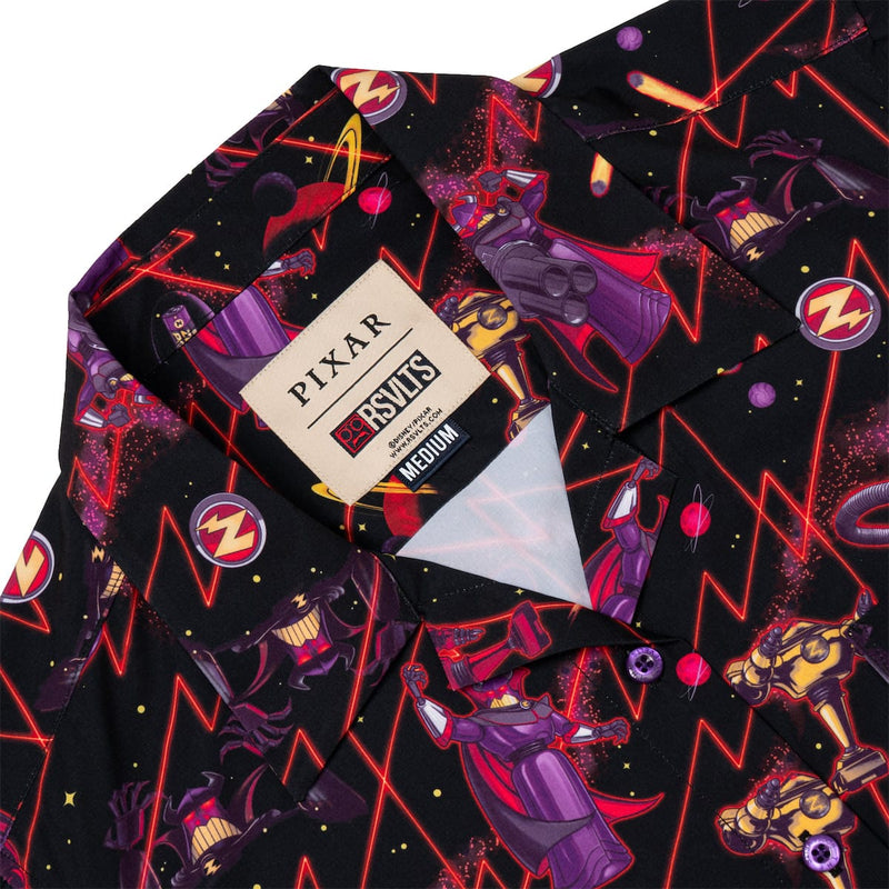 RSVLTS Emperor of Evil Women's KUNUFLEX Short Sleeve Shirt in Black — detail 6
