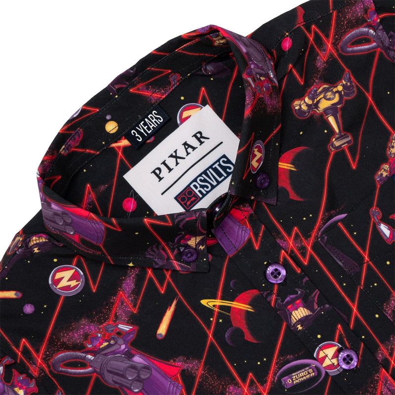 RSVLTS Emperor of Evil Preschool KUNUFLEX Short Sleeve Shirt in Black — detail 4