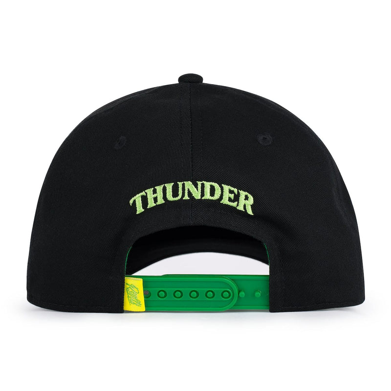 RSVLTS Chick Hicks 86 5-Panel Curved Brim Hat in Black — detail 3