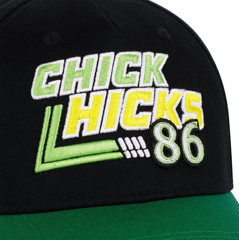 RSVLTS Chick Hicks 86 5-Panel Curved Brim Hat in Black — detail 6