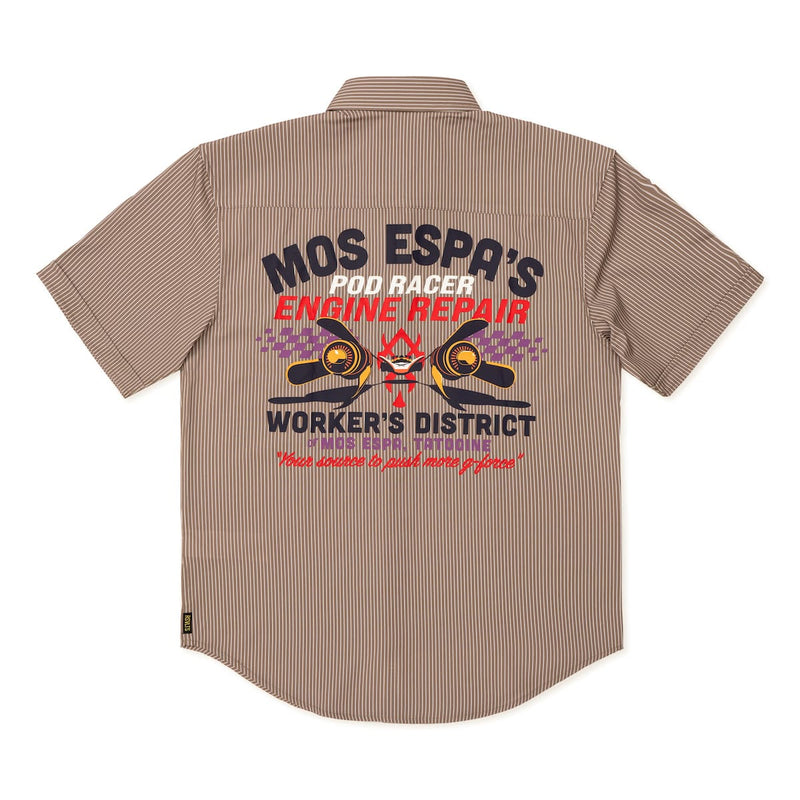 RSVLTS Mos Espa’s Engine Repair KUNUFLEX Short Sleeve Shirt in Multicolor — detail 3