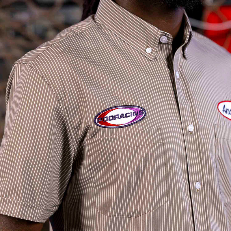 RSVLTS Mos Espa’s Engine Repair KUNUFLEX Short Sleeve Shirt in Multicolor — detail 4