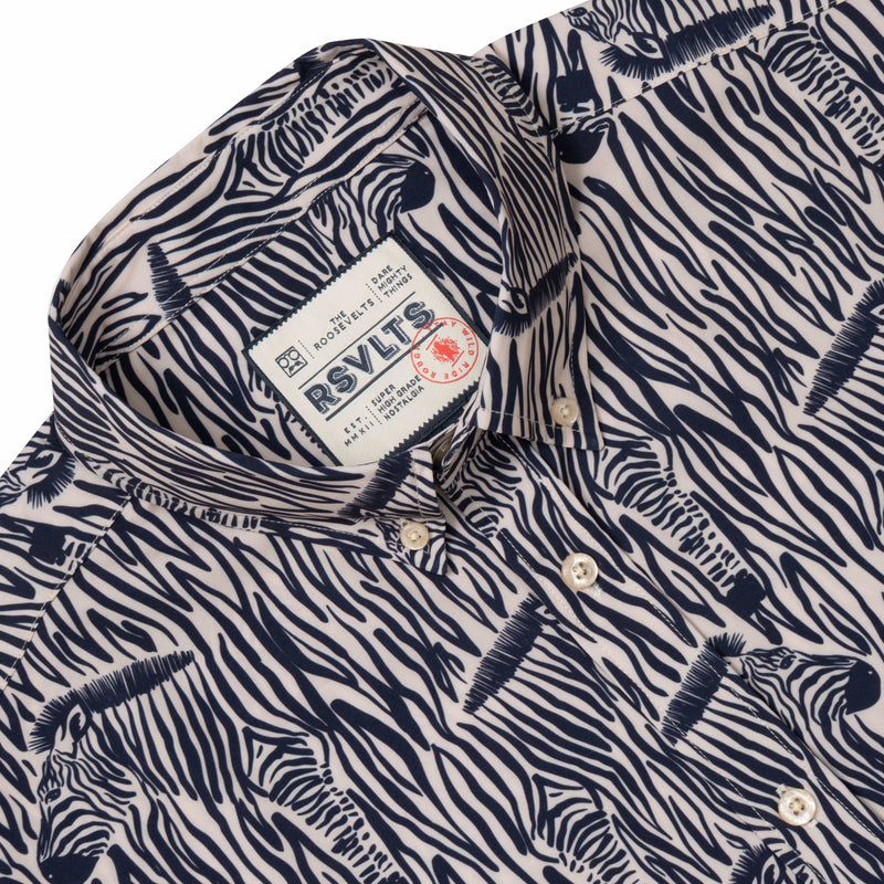 RSVLTS Z-Bruhs KUNUFLEX Short Sleeve Shirt in Black — detail 4