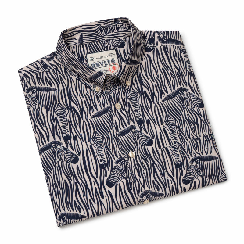 RSVLTS Z-Bruhs KUNUFLEX Short Sleeve Shirt in Black — detail 6