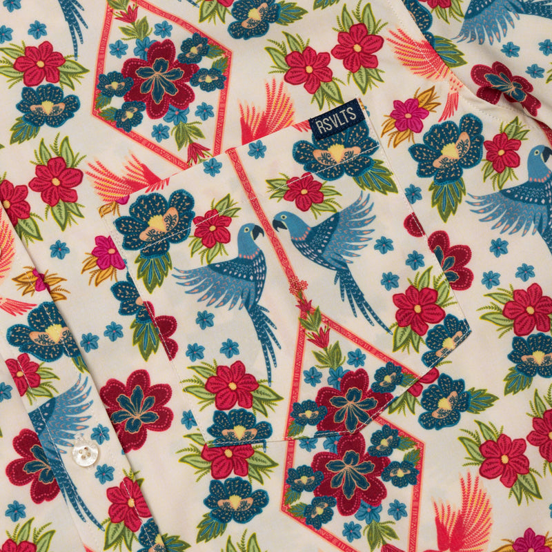 RSVLTS The Aviary KUNUFLEX Short Sleeve Shirt in Multicolor — detail 2