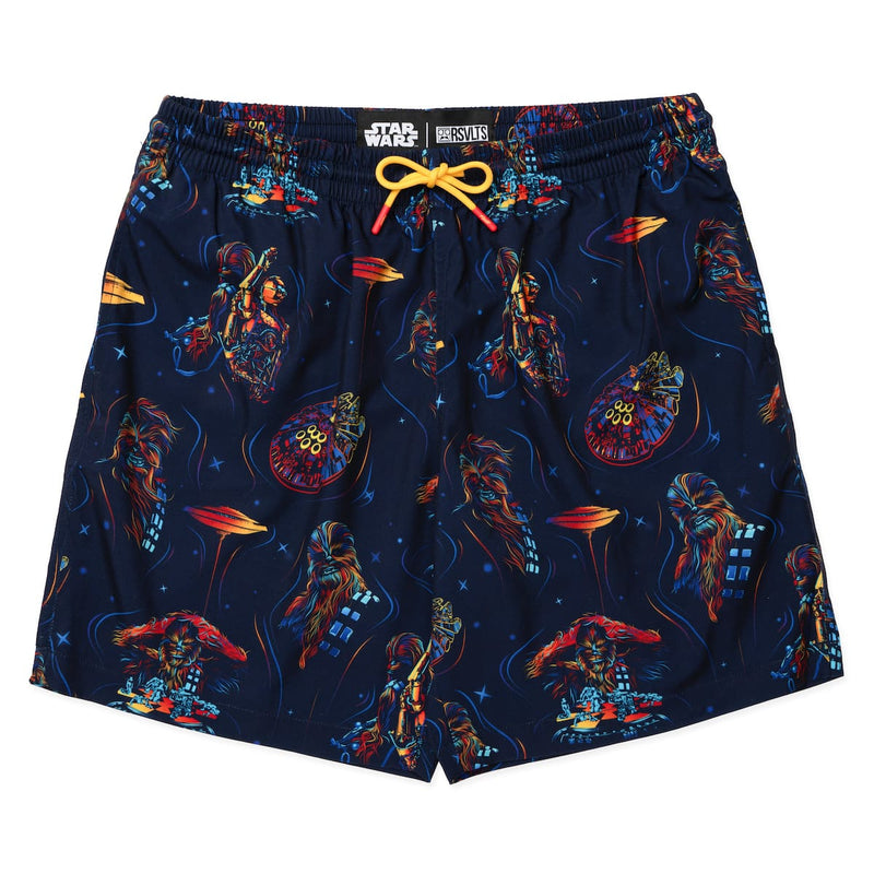 RSVLTS Wookiee Warp Hybrid Shorts in Black — front view