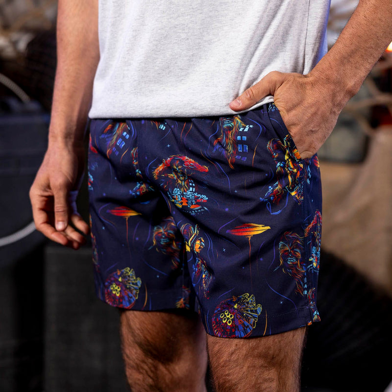 RSVLTS Wookiee Warp Hybrid Shorts in Black — detail 2