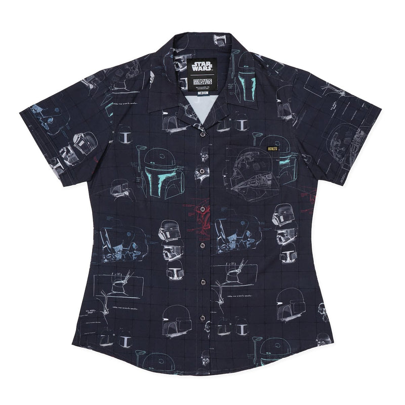 RSVLTS Helmetrics Women's KUNUFLEX Short Sleeve Shirt in Black — detail 2
