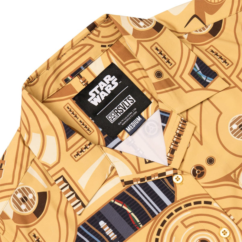 RSVLTS Oh Dear! Women's KUNUFLEX Short Sleeve Shirt in Yellow — detail 6