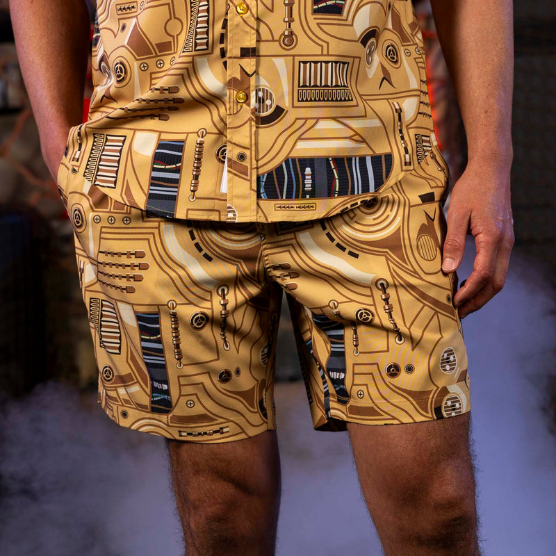 RSVLTS Oh Dear! Hybrid Shorts in Yellow — detail 2