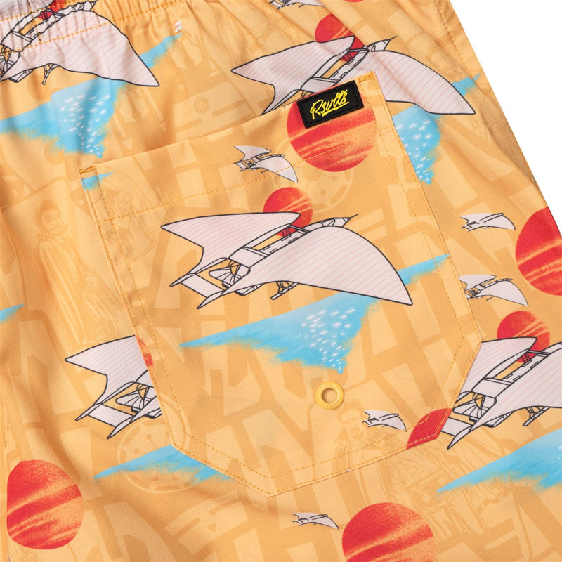 RSVLTS Lando's Gamble Hybrid Shorts in Orange — detail 3