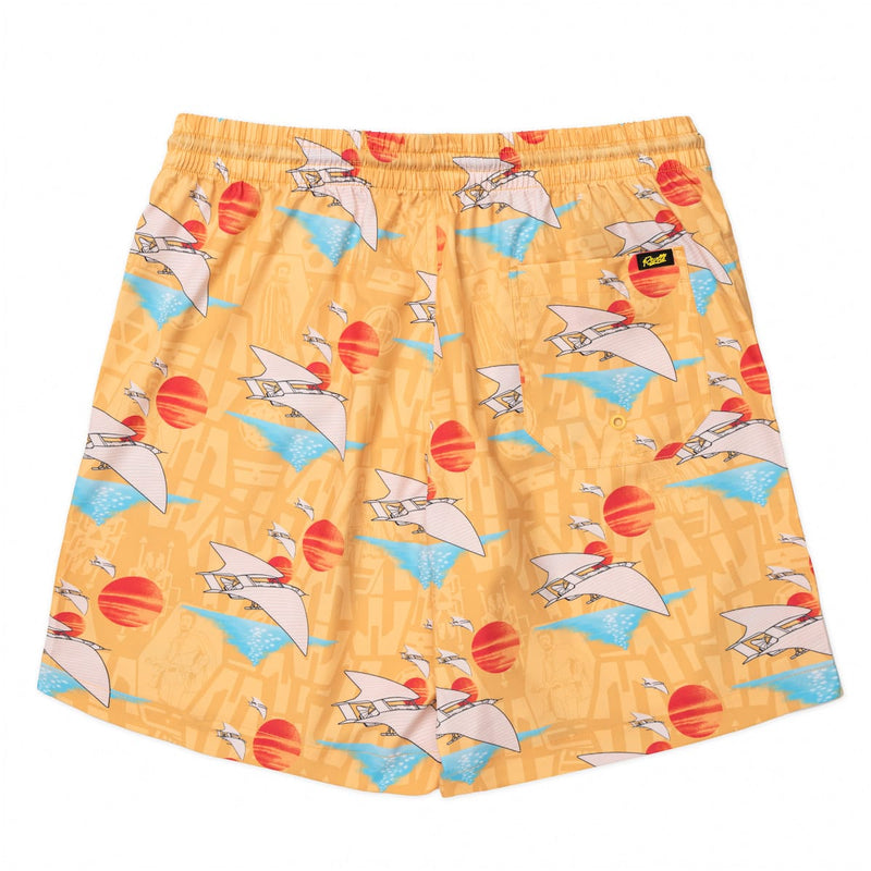RSVLTS Lando's Gamble Hybrid Shorts in Orange — detail 5