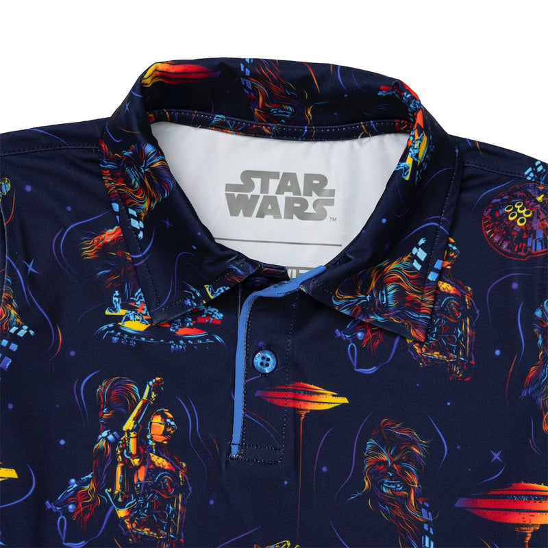 RSVLTS Wookiee Warp Preschool All-Day Polo in Black — detail 3