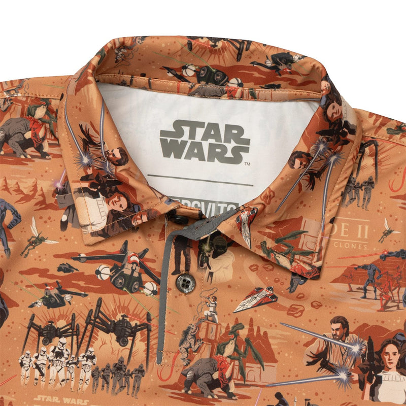 RSVLTS This Slumber Party's Over Preschool All-Day Polo in Orange — detail 3