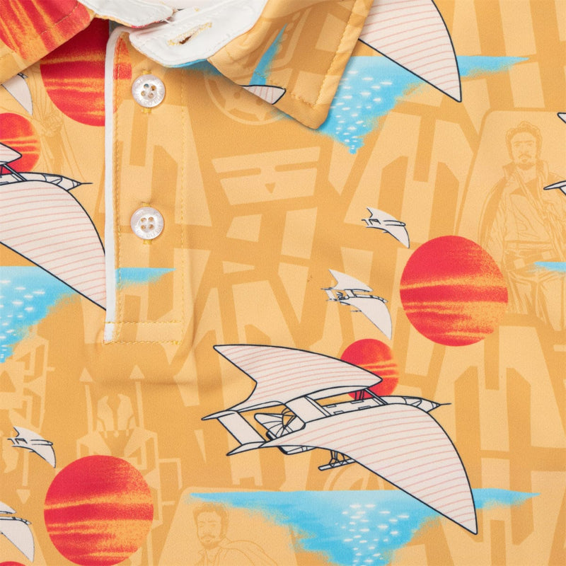 RSVLTS Lando's Gamble Youth All-Day Polo in Orange — detail 3