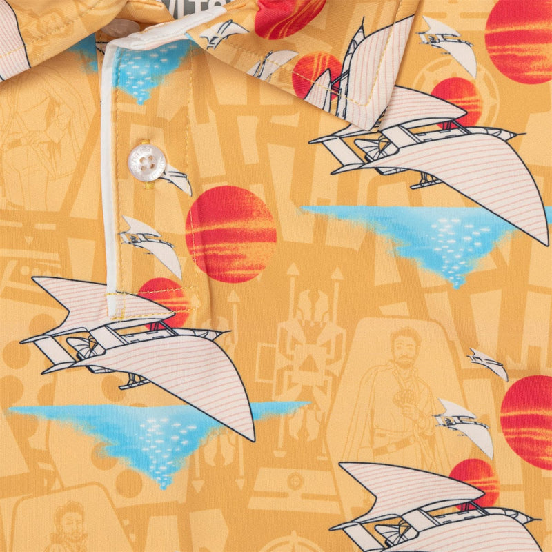 RSVLTS Lando's Gamble Preschool All-Day Polo in Orange — detail 3